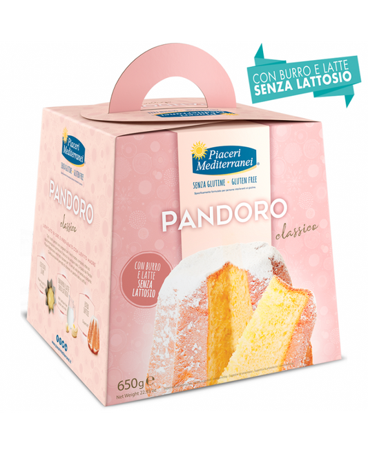 PIACERI MEDITERRANEI PANDORO 650 GRAMMI