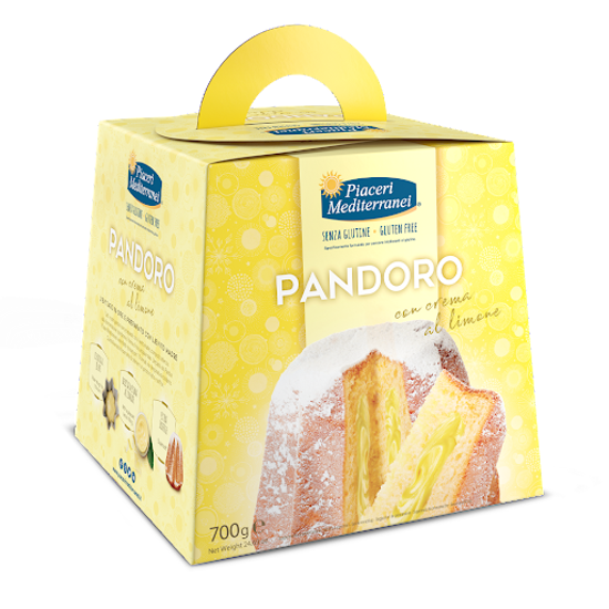 PIACERI MEDITERRANEI PANDORO AL LIMONE 700 GRAMMI
