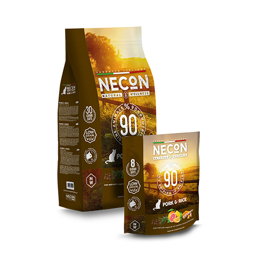 Necon Natural Wellness Crocchette Maiale E Riso Gatto Adulto Sacco 10kg