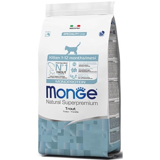 Monge Trota Monoprotein Cibo Secco Gatti Cuccioli 1-12 Mesi Sacco 1,5Kg