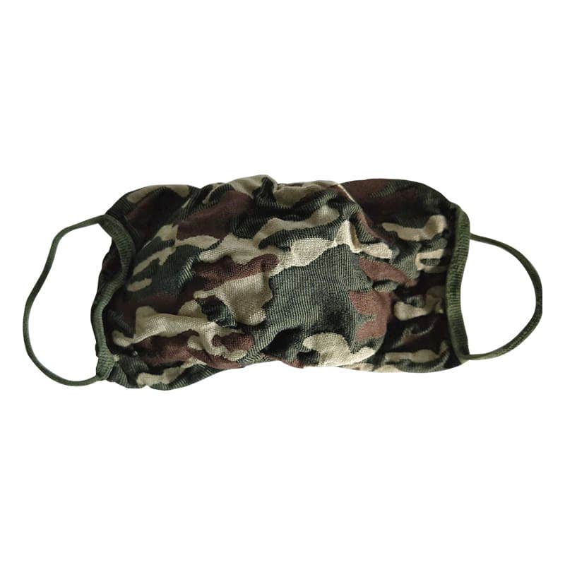 Mascherina Protettiva Lavabile Adulti Camouflage 3 Pezzi