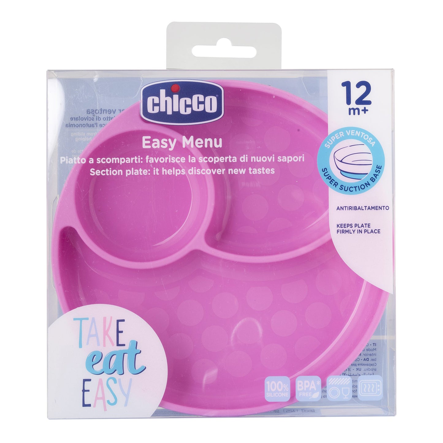CHICCO Piatto C/Vent.Sil.Girl 12m+