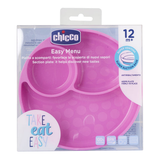 CHICCO Piatto C/Vent.Sil.Girl 12m+
