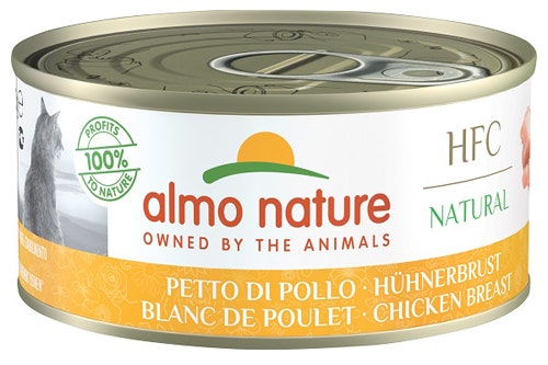 Almo Nature HFC Natural Cibo Umido Petto Di Pollo Per Gatti Adulti Scatoletta 150g