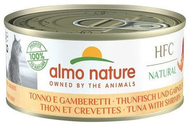 Almo Nature HFC Natural Cibo Umido Tonno E Gamberetti Per Gatti Adulti Scatoletta 150g