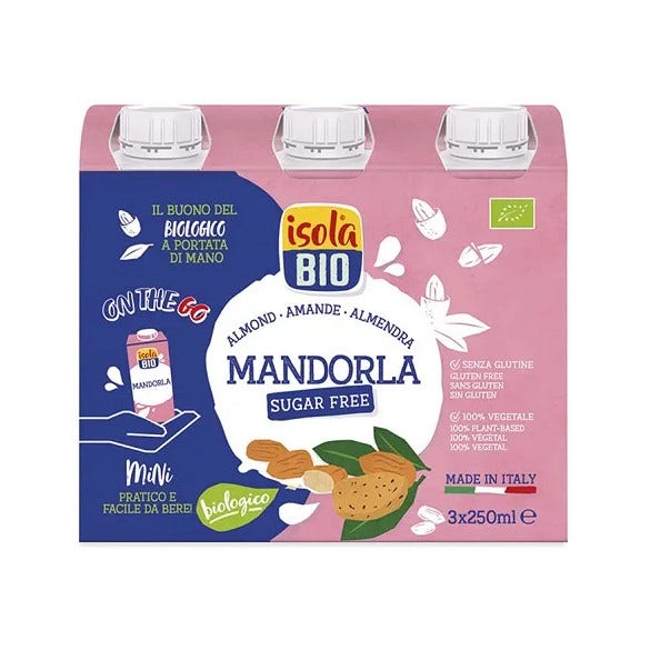 Isola Bio Bevanda Gusto Mandorla On The Go 3x250ml