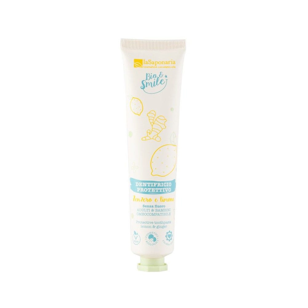 La Saponaria Bio&Smile Dentifricio Protettivo Limone/Zenzero 75ml