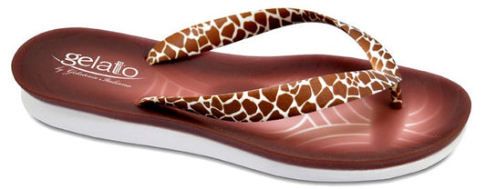 Gelatto Infradito Giraffa Con Plantare Gel Taglia 41/42