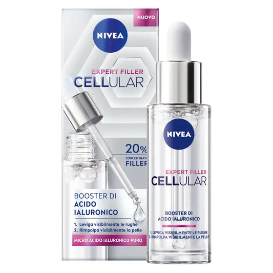 Nivea Cellular Expert Filler Booster Di Acido Ialuronico Siero Viso Antirughe Rassodante 30ml