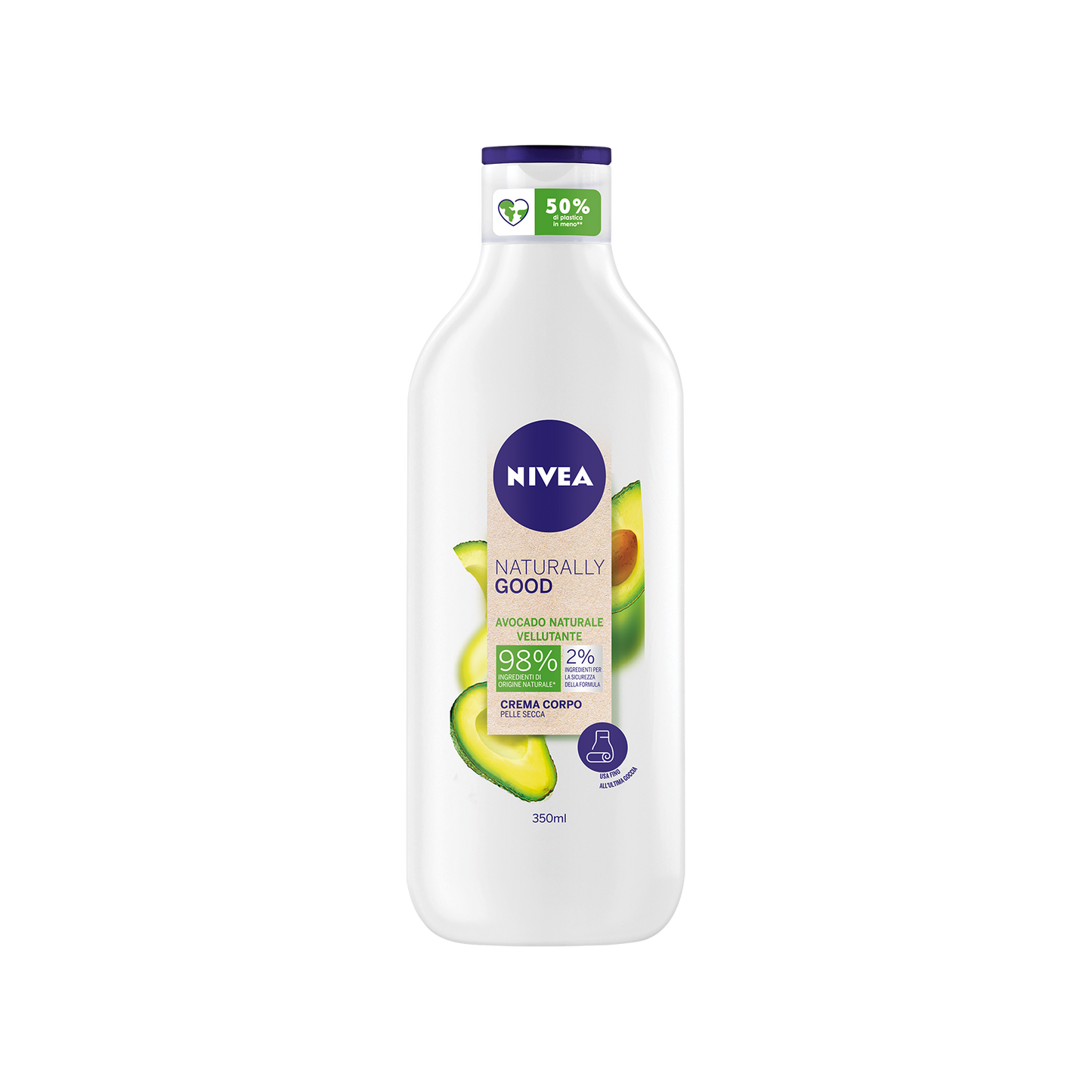 Nivea Crema Corpo Naturally Good Avocado 350ml