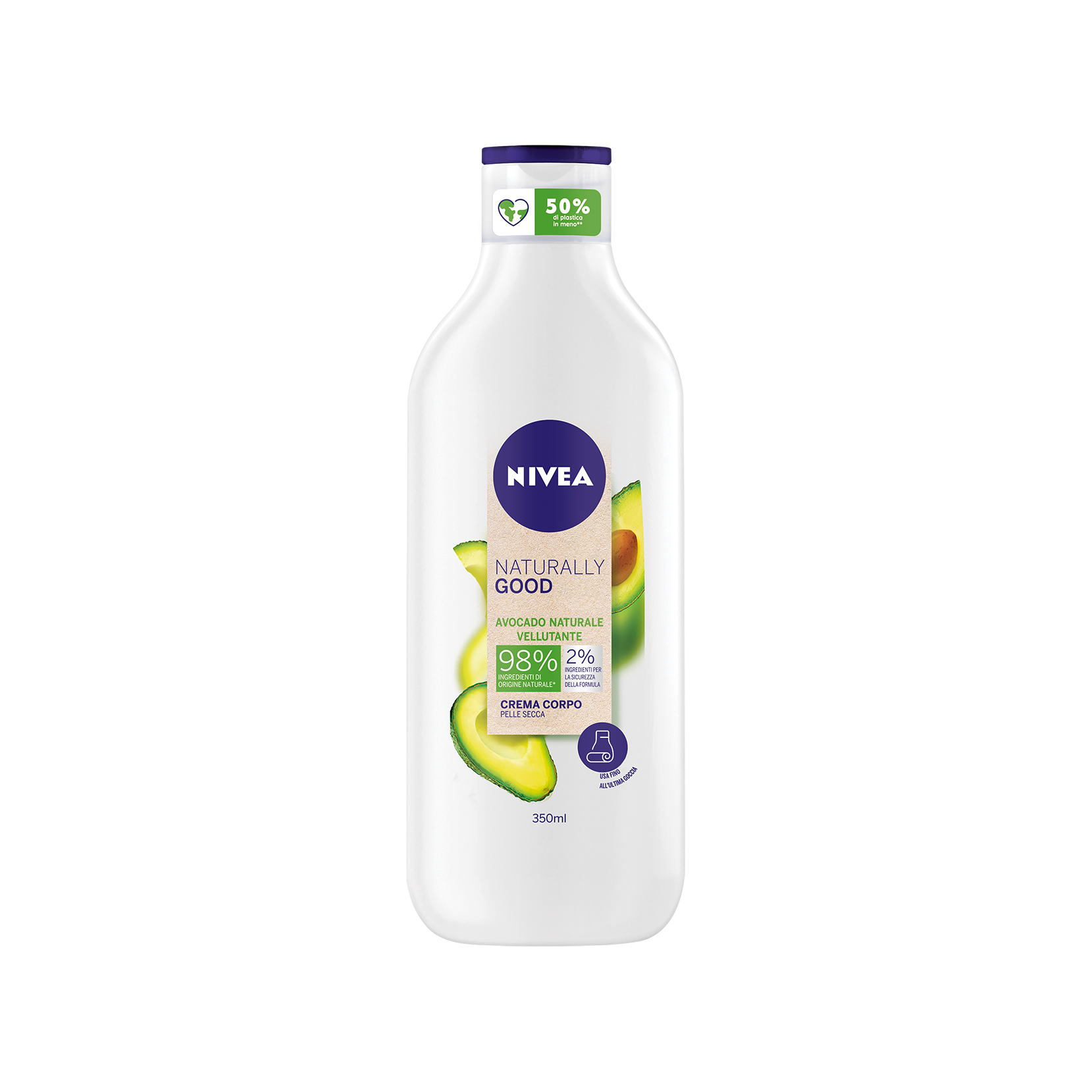 Nivea Crema Corpo Naturally Good Avocado 350ml