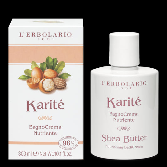 L'Erbolario KaritÉ Bagno Crema Nutriente Detergente Cremoso Pelli Sensibili 300ml