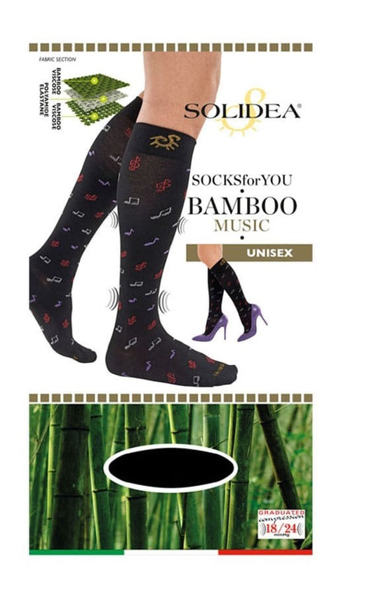 SOLIDEA SOCKS FOR YOU BAMBOO MUSIC BLU NAVY TAGLIA XL