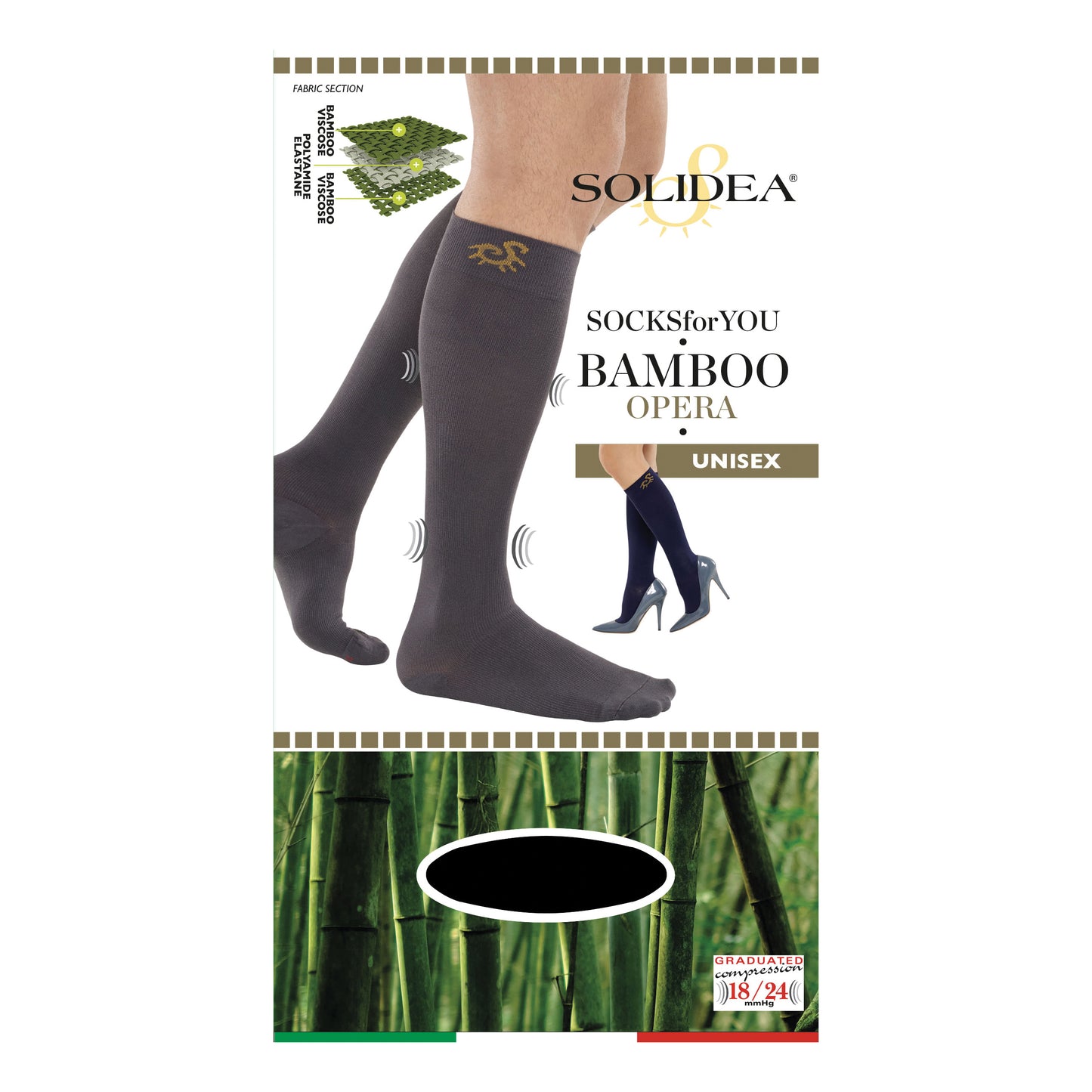 SOCKS FY Bamboo Opera 3-L Grigio