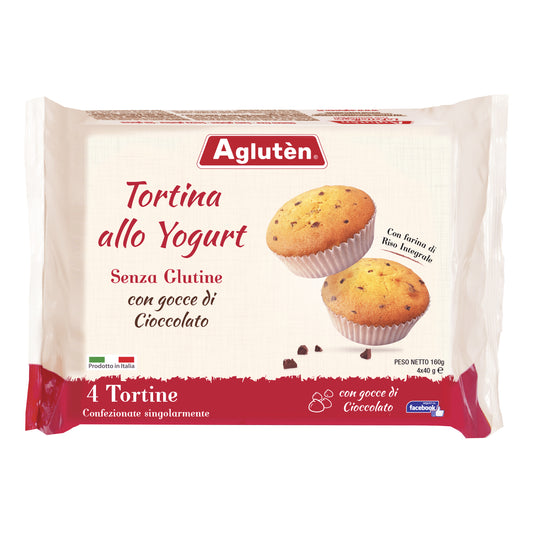 AGLUTEN Tortina Yogurt con Gocce Cioccolato 160g