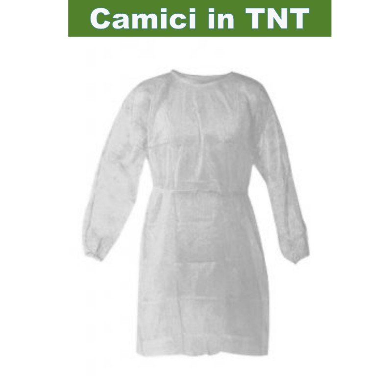 CAMICE TNT MONOUSO BIANCO 1PZ