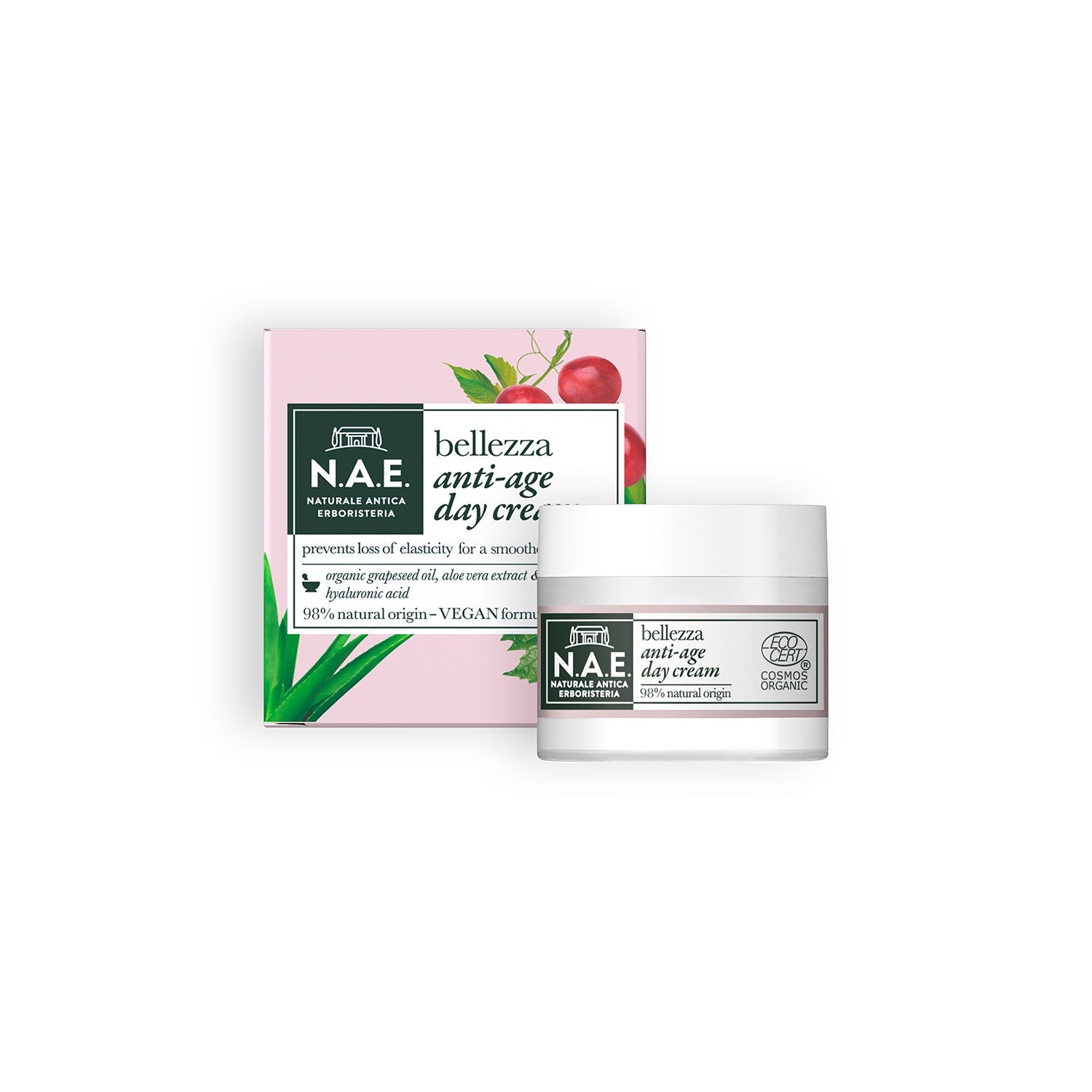 N.A.E. Crema Giorno Anti-EtÀ Bellezza Formula Vegana 50ml