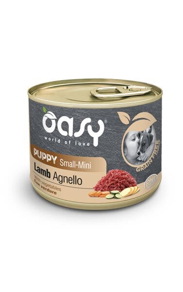 Oasy Grain Free Formula Cibo Umido Agnello Per Cani Cuccioli Taglia Piccola 200g