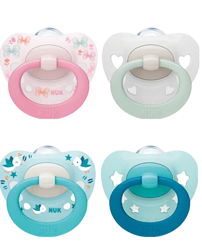 NUK 2 SUCCHIETTI SIGNATURE IN SILICONE 0-6 MESI