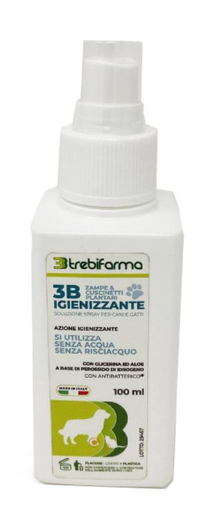 3B Spray Igienizzante Zampe Per Cani E Gatti 100ml
