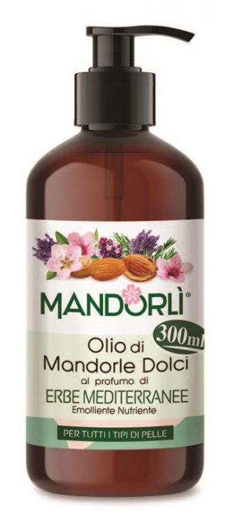 MANDORLI OLIO CORPO DI MANDORLE DOLCI AL PROFUMO DI ERBE MEDITERRANEE 300ML
