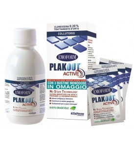 PLAKOUT ACTIVE 0,20% COLLUTORIO 200ML + 3 BUSTINE