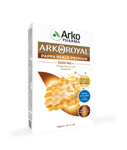 Arkoroyal Pappa Reale 1000 Mg Vitamine Senza Zuccheri 10 Unidose