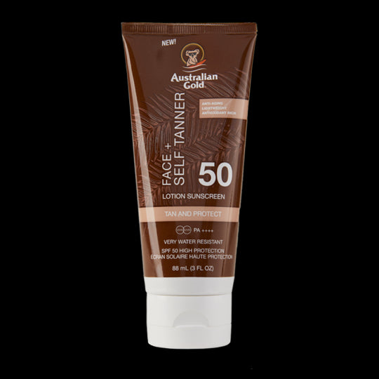 Australian Gold Face+ Self Tanner SPF50 Protezione Solare Viso 88ml