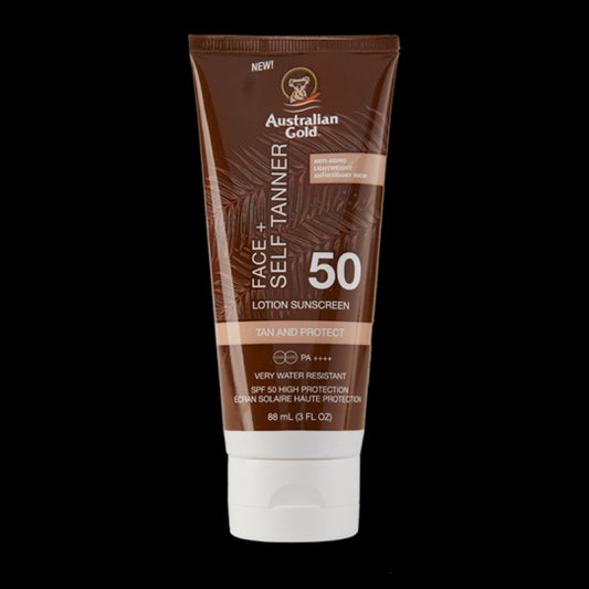 Australian Gold Face+ Self Tanner SPF50 Protezione Solare Viso 88ml