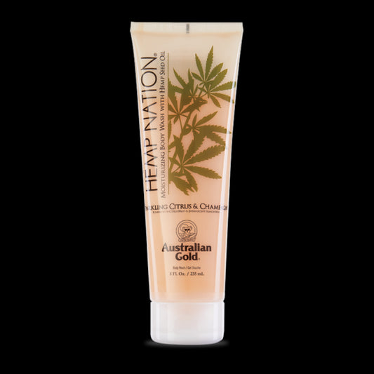 Australian Gold Hemp Nation Gel Doccia Agrumi E Champagne Nutre L 'Abbronzatura 235ml