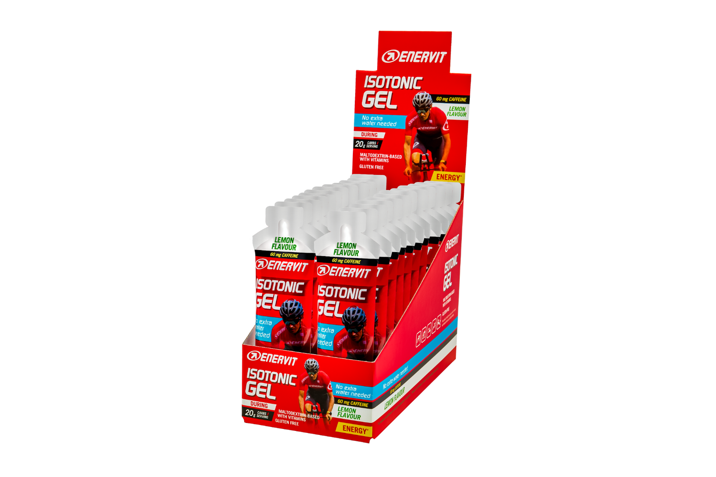 Enervit Isotonic Gel Limone con Caffeina 24 Minipack Da 60ml