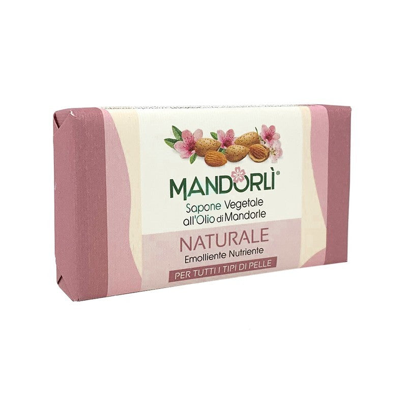 MANDORLI SAPONE SOLIDO OLIO DI MANDORLE AL PROFUMO NATURALE 100 GRAMMI