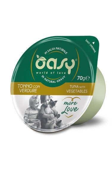 Oasy More Love Gatto Tonno con Verdure 70g