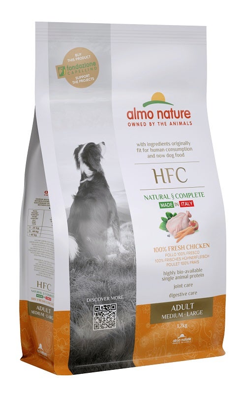 Almo Nature HFC Adult Crocchette Pollo Cani Adulti Taglia Media E Grande Sacco 1,2kg