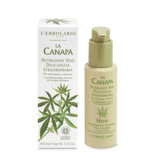 L'Erbolario Gel Detergente Viso Delicatezza Straordinaria La Canapa 100ml