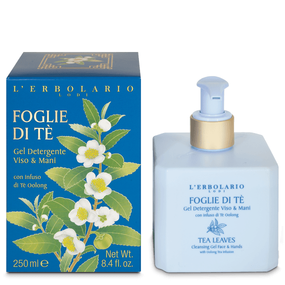 L'Erbolario Gel Detergente Viso & Mani Foglie di TÈ 250ml
