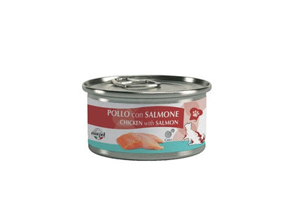 Marpet Chef Pollo E Salmone Cibo Umido Per Gatti Adulti Lattina 80g