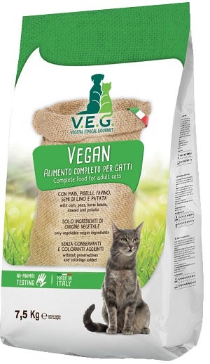 Marpet Vegan Cat Cibo Secco  Per Gatti Adulti Sacco 7,5 Kg