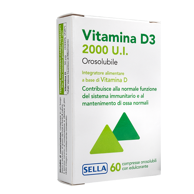 VITAMINA D3 2000UI OROSOLUBILI 60 COMPRESSE