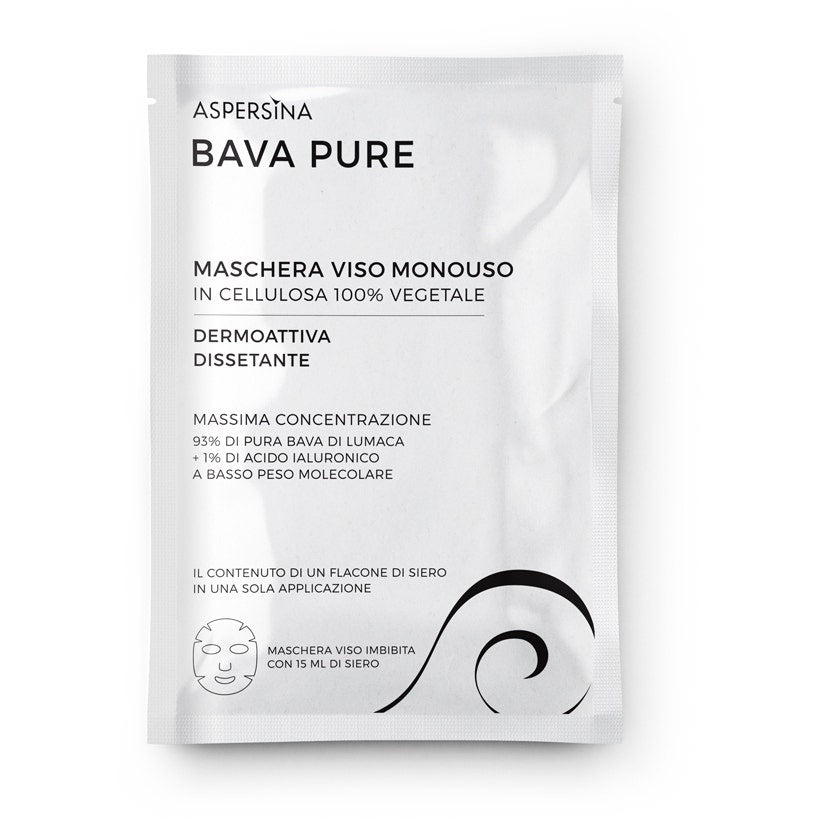 Asperisina Bava Pure Maschera Viso Monouso 15ml