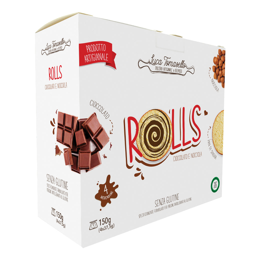 L TOMASELLO Merendina Rolls Cioccolato Nocciola 150g