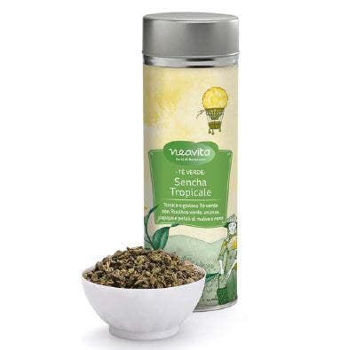 Neavita Silver Tin Sencha Tropicale TÈ Verde Sfuso 100g