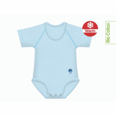 J Bimbi Body Bio Caldo Cotone Bio Warm Colore Azzurro 0-36 Mesi