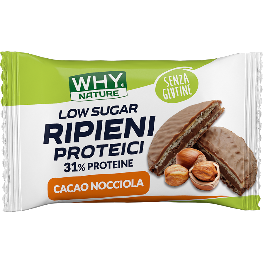 Why Nature Biscotti Ripieni Proteici Cacao Nocciola 1 Pezzo