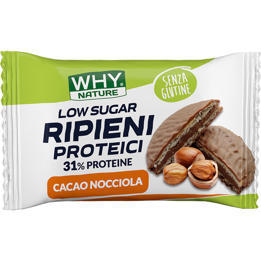 Why Nature Biscotti Ripieni Proteici Cacao Nocciola 1 Pezzo
