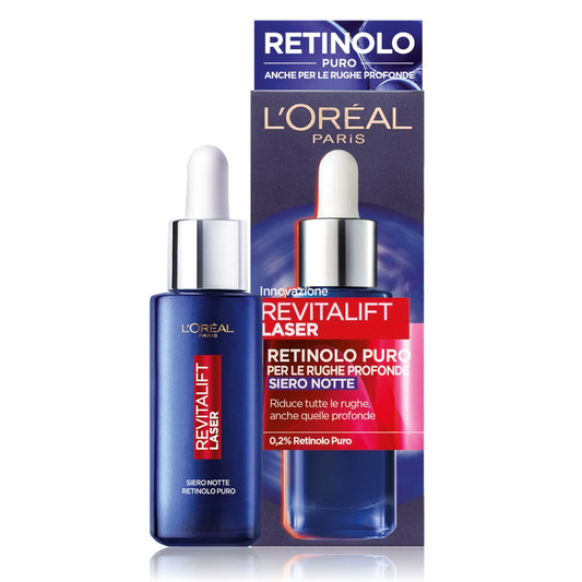 L'OrÉal Paris Revitalife Siero Notte Antirughe Retinolo Puro 30ml
