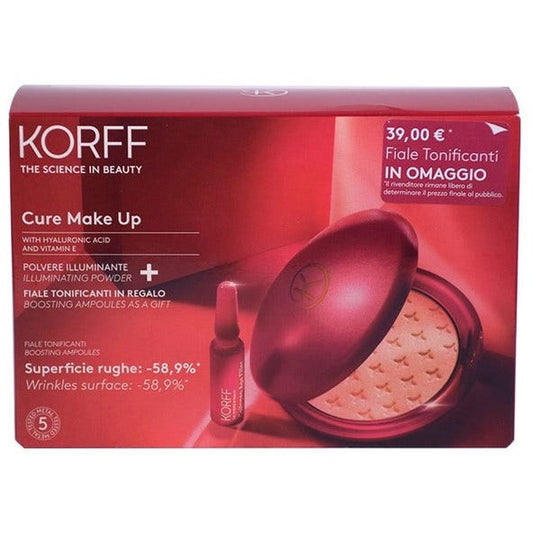 Korff Cure Make Up Polvere Illuminante + Fiale Tonificanti 7 Pezzi