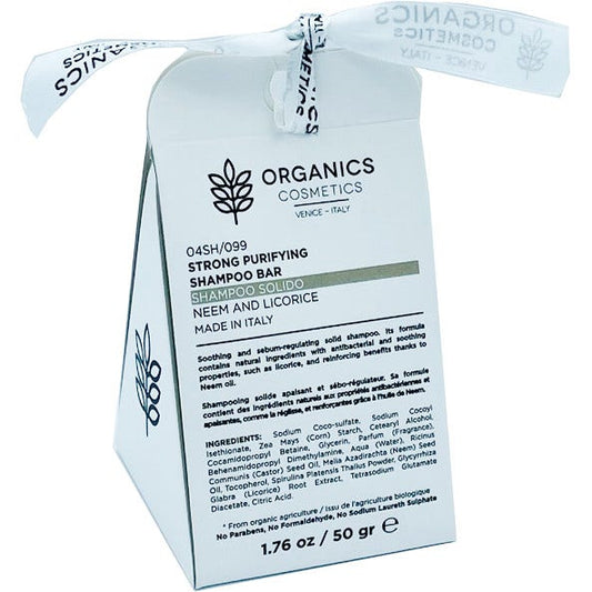 Organics Cosmetics Shampoo Solido Neem e Liquirizia 50g