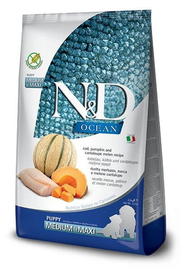 Farmina N&D Ocean Merluzzo E Zucca Cani Cuccioli Taglia Media E Grande Sacco 2,5kg