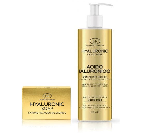LR Wonder Cofanetto Hyaluronic Soap 100g + Liquid Soap 250ml
